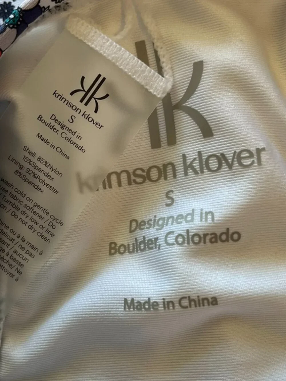 Krimson & Klover Woman's One-Piece Kai Alpine Floral Summer Swim Dress Sz sm